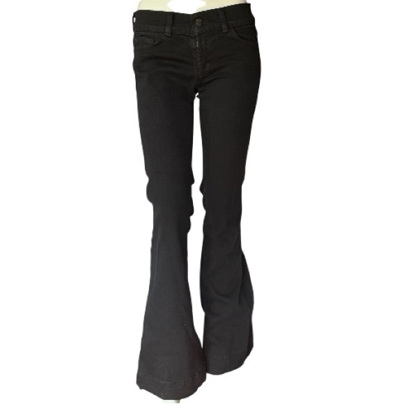 J Brand  Jett Black Flare Jeans Size 27 - Picture 1 of 4